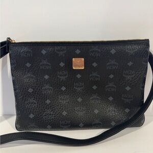 MCM Leather Messenger Bag